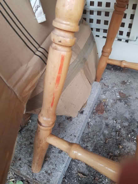 Photo of free Set of 4 wooden dining chairs (Timperley WA15) #4
