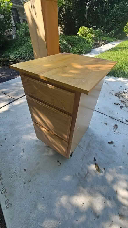 Photo of free 3-drawer cabinet (Barnaby Woods (Chevy Chase) DC) #1