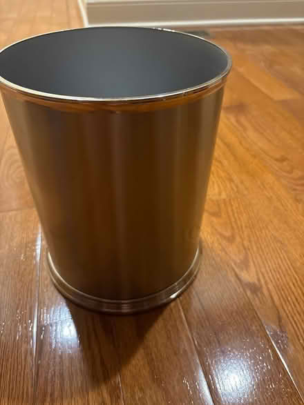 Photo of free Bed Bath Beyond silver wastebasket (Langhorne, PA) #1