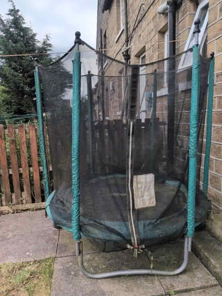 Photo of free Outdoor Trampoline & enclosure (Huddersfield.) #1