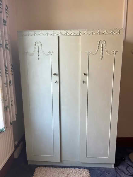Photo of free Triple wardrobe painted green (Coleford) #1