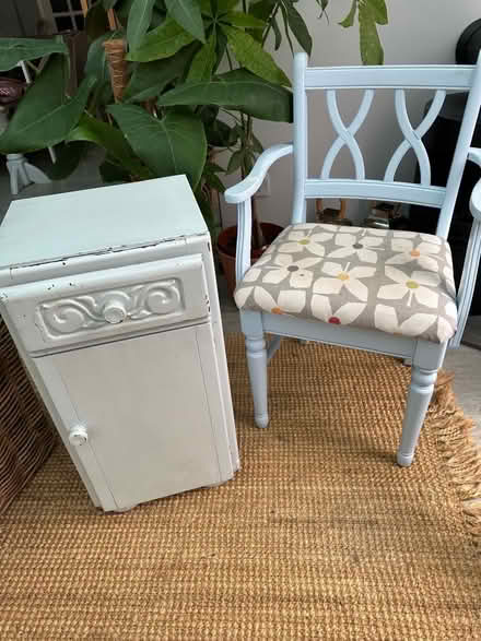 Photo of free Bedside Cabinet & Chair (Shavington CW2) #1