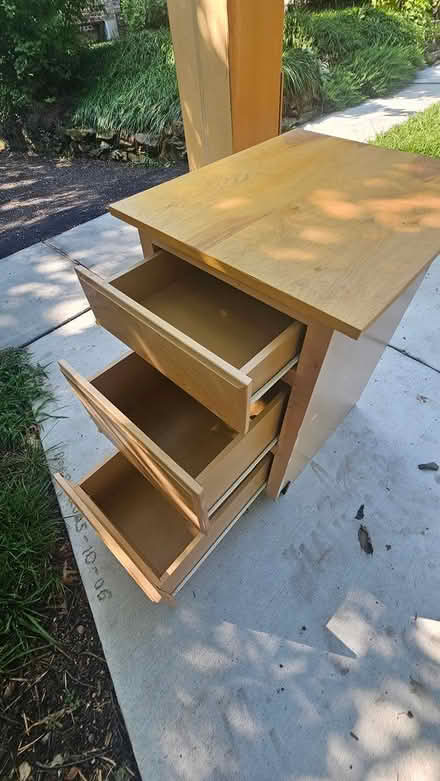 Photo of free 3-drawer cabinet (Barnaby Woods (Chevy Chase) DC) #2