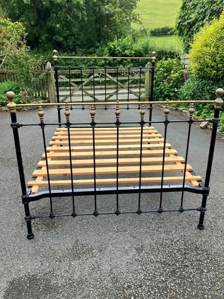 Photo of free Iron and brass bedstead (Chapel Lawn SY7) #1