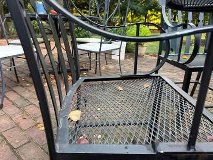 Photo of free Black metal outdoor table & chairs (Annapolis Neck) #1