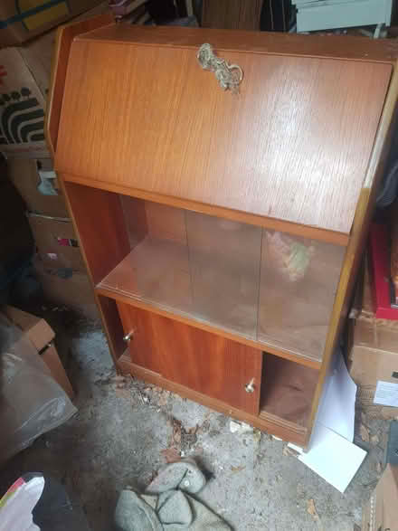 Photo of free Vintage fold down desk & bookcase cabinet (Timperley WA15) #1