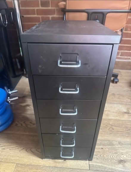 Photo of free IKEA Metal 6 Drawer Home Office Filing Unit Black (Clark's Green RH5) #1