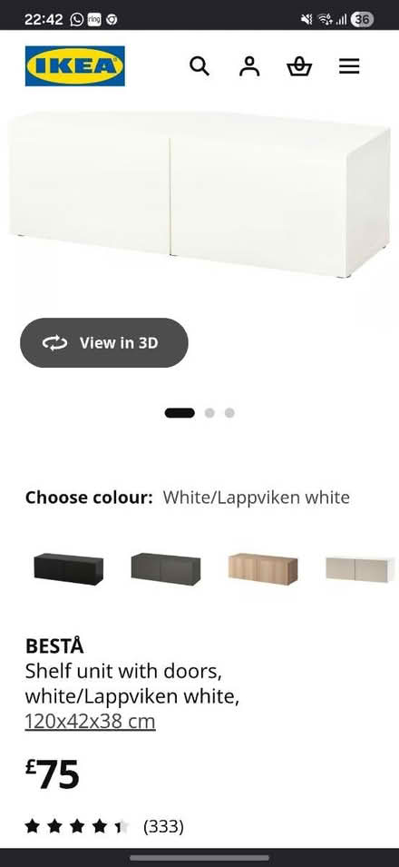 Photo of free Ikea besta (Upminister) #3