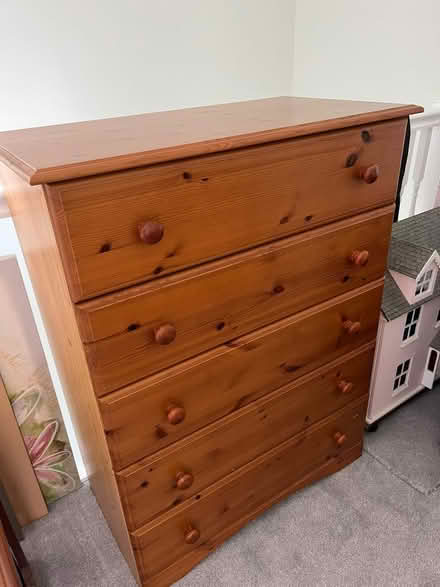 Photo of free Large pine chest of drawers (Amersham HP6) #2