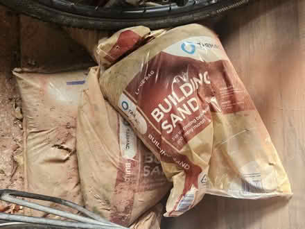 Photo of free three new unopened bags of builder's sand (Ringmer BN8) #1