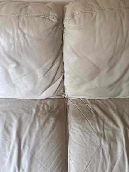 Photo of free Two cream leather sofas - 2 seater and 3 seater (Barton OX3) #3