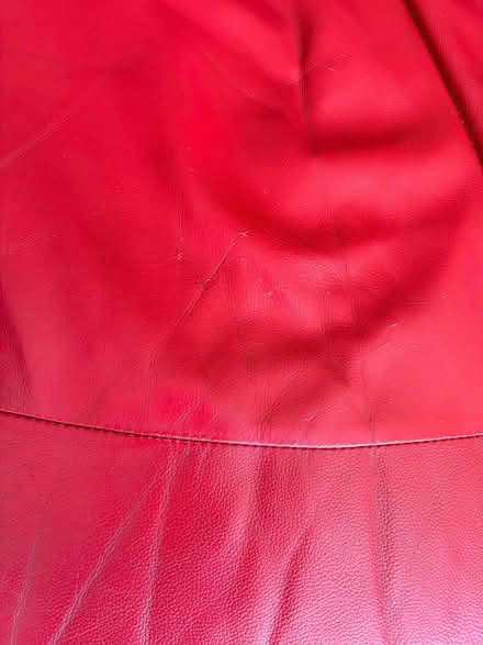 Photo of free Red leather cuddle chair (Arbroath DD11) #3