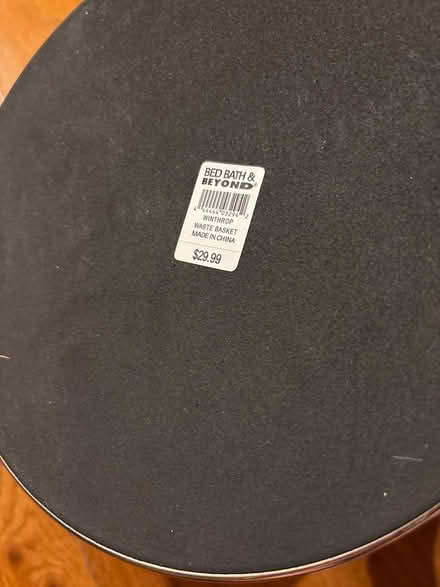 Photo of free Bed Bath Beyond silver wastebasket (Langhorne, PA) #3
