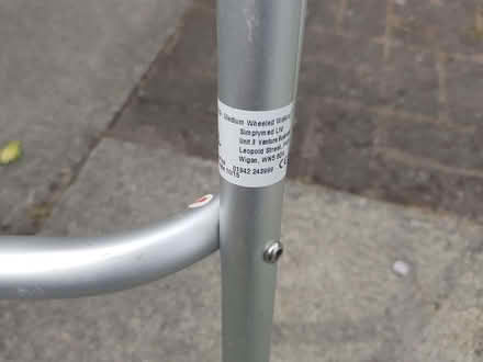 Photo of free Adjustable height walking frame with wheels and bag (Timperley WA15) #2