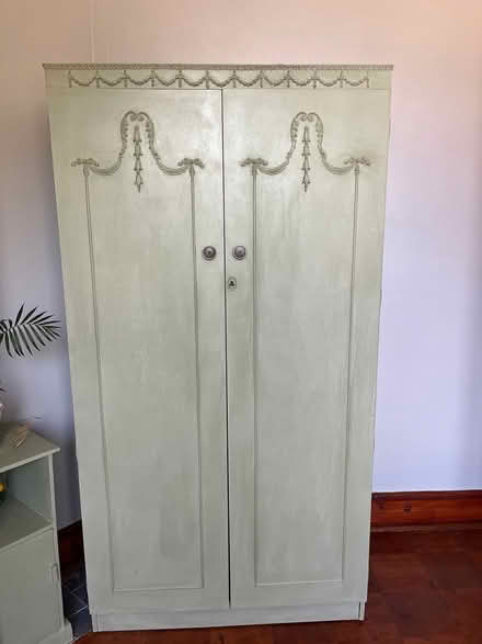 Photo of free Double wardrobe painted green (Coleford) #1