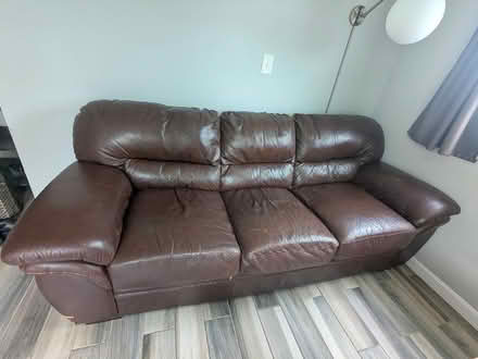 Photo of free Comfy brown sofa (Revere) #2