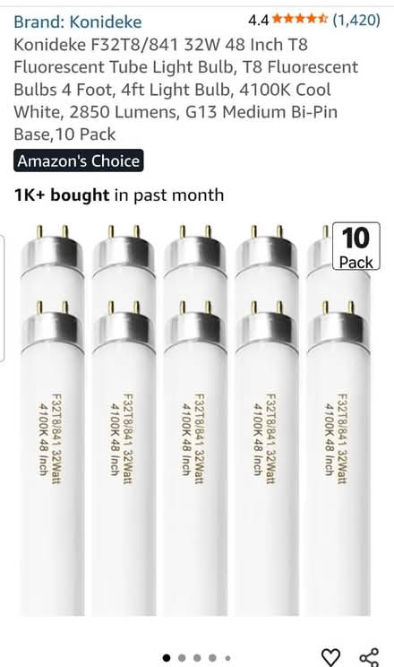 Photo of free Fluorescent light bulbs 4 ft (Pine Hill) #1