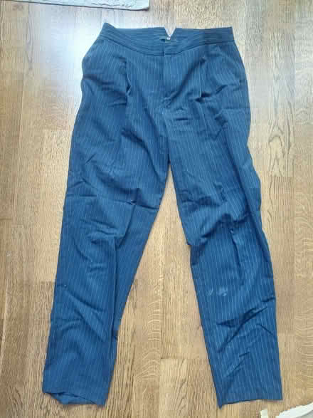 Photo of free Navy pinstripe trousers size 12 (Clerkenwell WC1X) #1