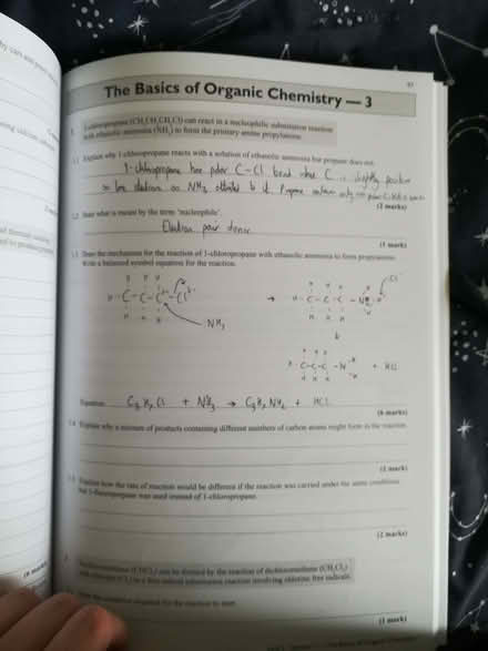 Photo of free A level chemistry AQA Exam practice workbook (Carlisle CA2) #2