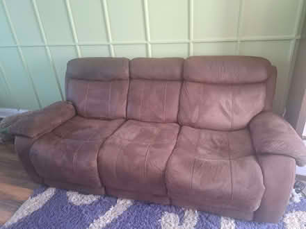 Photo of free 3 seater recliner sofa (Basildon SS14) #2