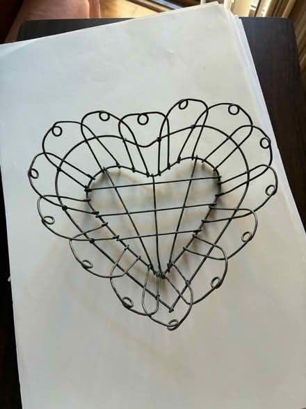 Photo of free Metal Heart-shaped Basket (Los Altos) #1