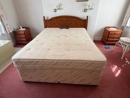 Photo of free King Size Bed and Headboard (Llandeilo SA19) #1