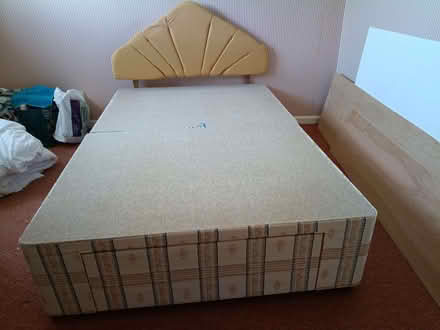 Photo of free Double divan bed ,1 drawer (Burbage LE10) #1