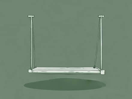 Photo of Garden swing with metal/wooden frame (Mill Green IP14) #1