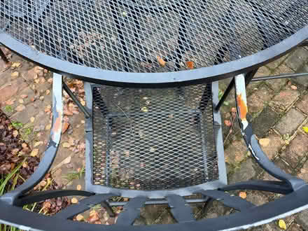 Photo of free Black metal outdoor table & chairs (Annapolis Neck) #2