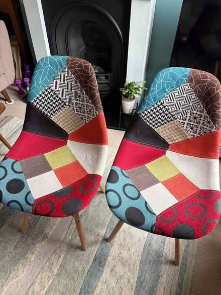 Photo of free Two multi coloured chairs (Hartnup St & Tonbridge Rd ME16) #2