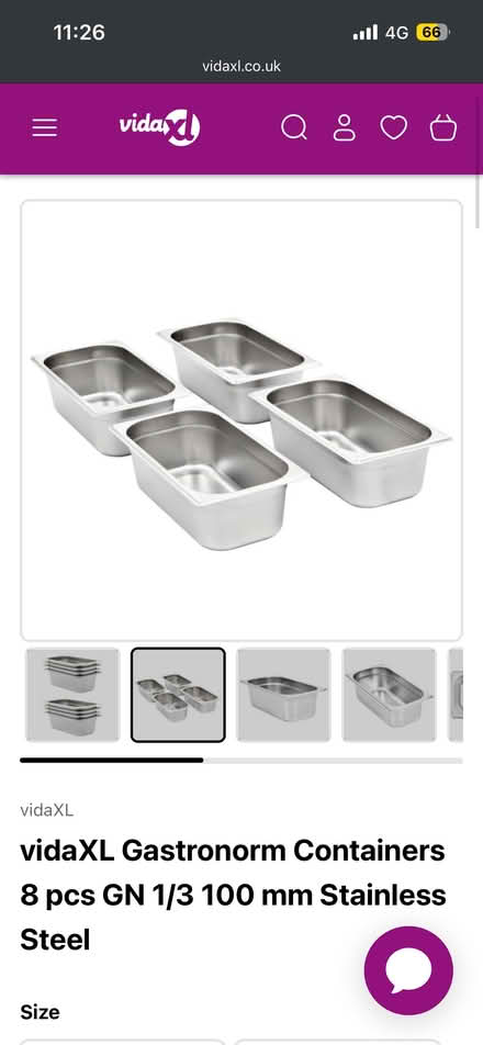 Photo of Plastic tubs or metal tray (Worthing BN14) #2