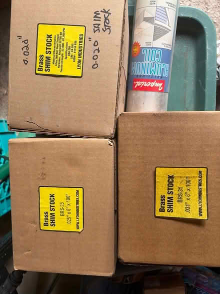 Photo of free Brass shim stock (Ellesmere and Orton Park) #1