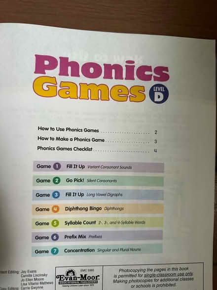 Photo of free Teachers: literacy games (Burlington) #3
