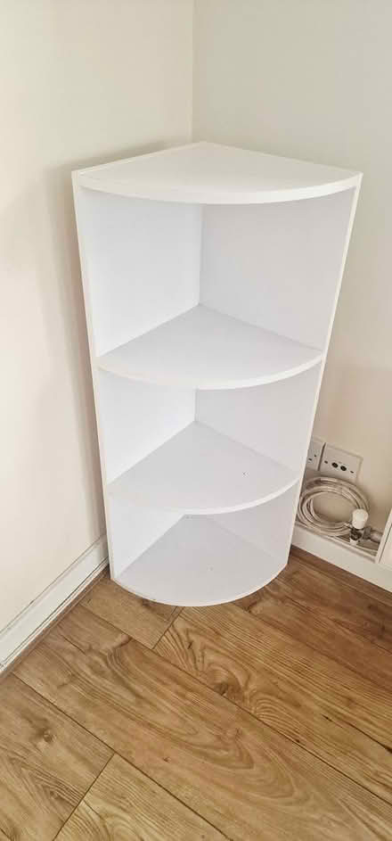 Photo of free White Corner bookshelf (Sundridge Park) #1