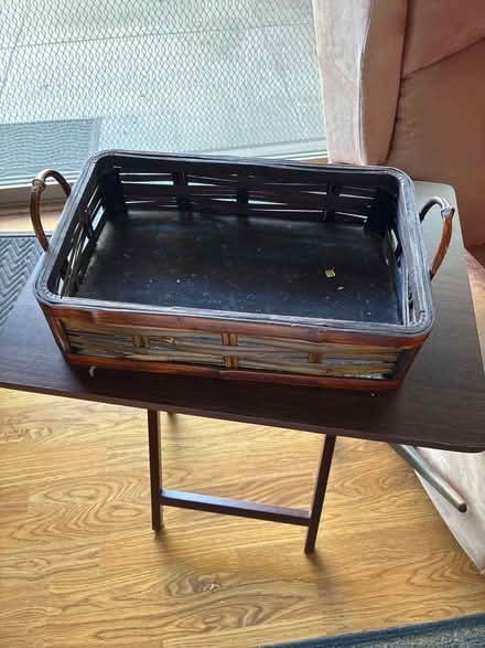 Photo of free Old sturdy rectangle basket (Los Altos) #1