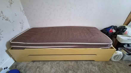 Photo of free Twin Stacking Visitor Single Beds + Mattresses (Faversham ME13) #2