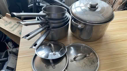 Photo of free Pan set copper base stainless steel (M16 9 WT) #2