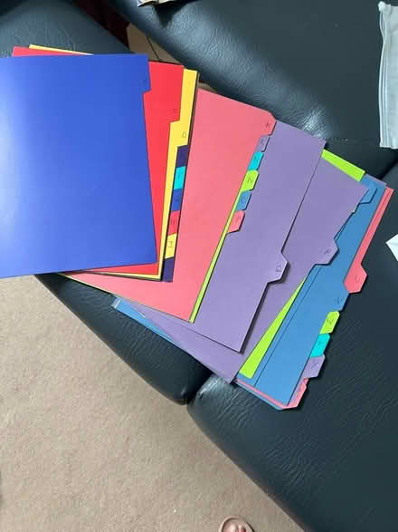 Photo of free Cardboard coloured dividers for crafts (Hertford SG13) #1