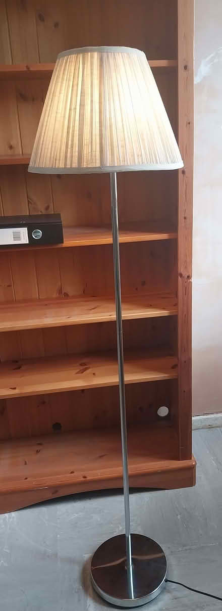 Photo of free Chrome floor lamp with shade (Bowthorpe NR5) #1