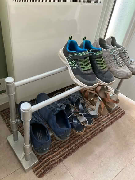 Photo of free Handmade two tier shoe rack (S8 woodseats) #1