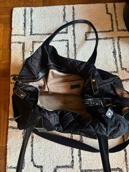 Photo of free Black Quilted Travel Bag (Rego Park) #3
