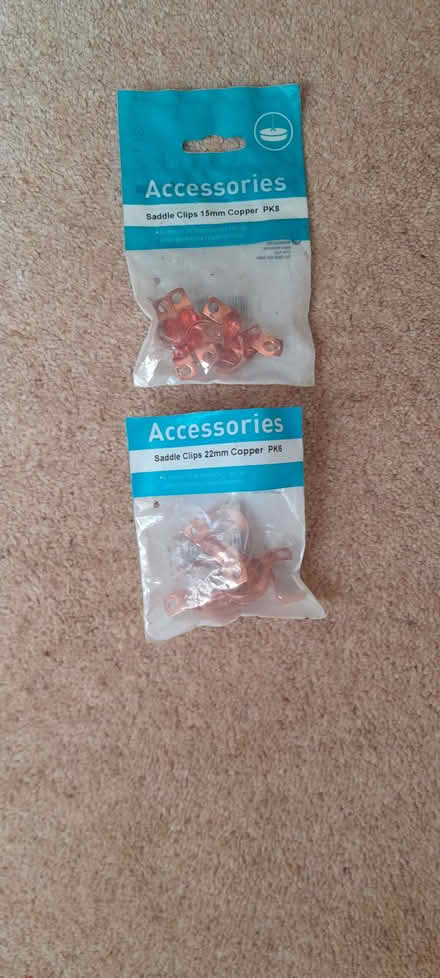 Photo of free Copper saddle clips (Thrupp GL5) #1