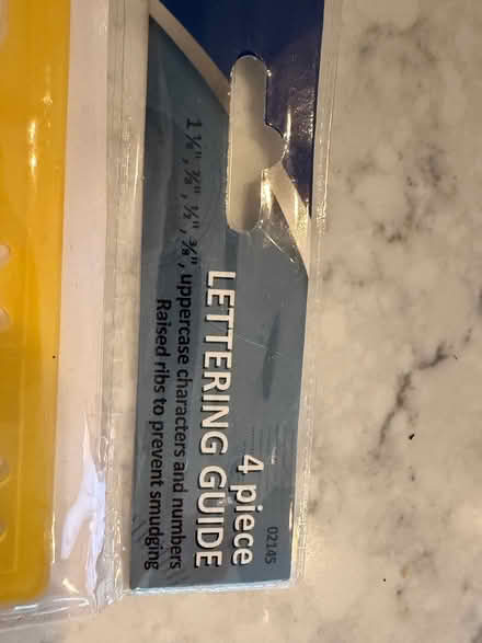 Photo of free Stencil Lettering Guide 4 pieces (Coolidge Corner, Brookline) #2