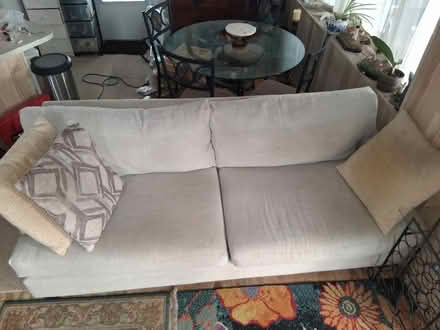 Photo of free 8' biege couch very good condition (South Pasadena) #2