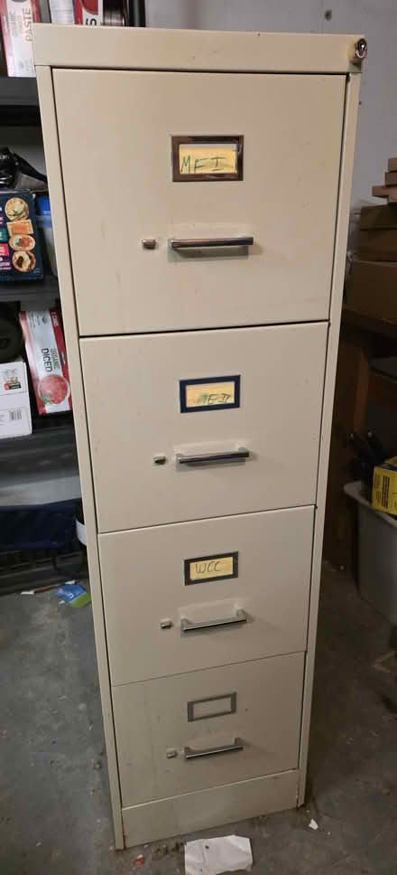 Photo of free 4 drawer filing cabinet (West Concord MA) #1