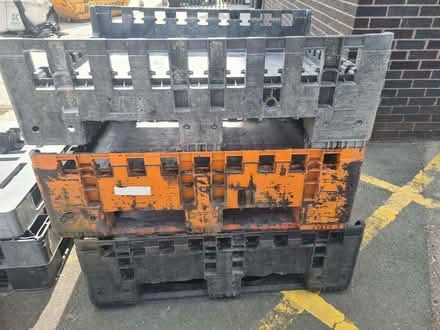 Photo of free 3 Plastic base pallets (Red Scar PR2) #3