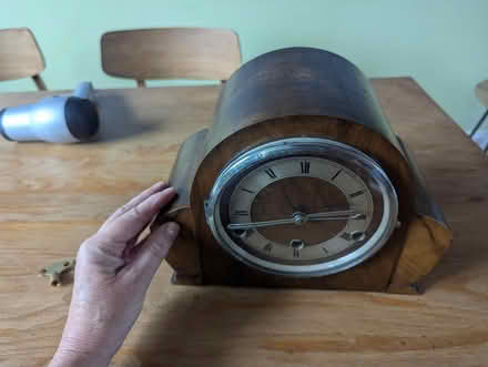 Photo of free Old mantel clock, not working (Woodseats S8) #2