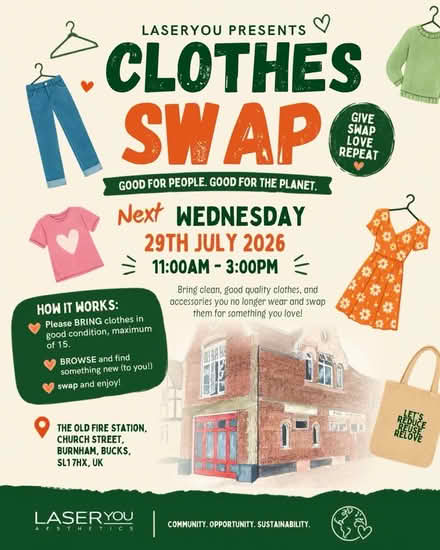 Photo of free Clothes swap (Burnham SL1) #1