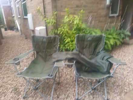 Photo of free 4 Camping Chairs 2 with cupholders (Market Overton LE15) #2