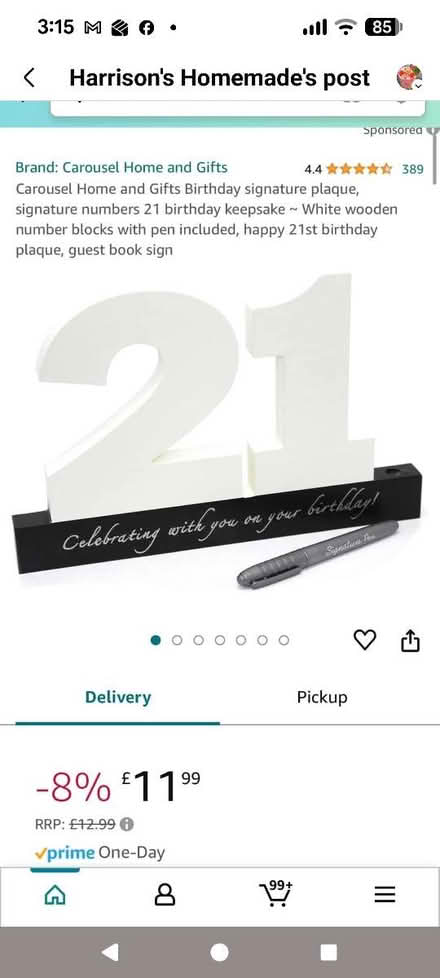Photo of free 21st birthday plaque (Allerton BD15) #1
